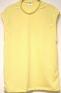 yellow sleeveless tshirt