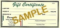 Gift Certificates - Product Image